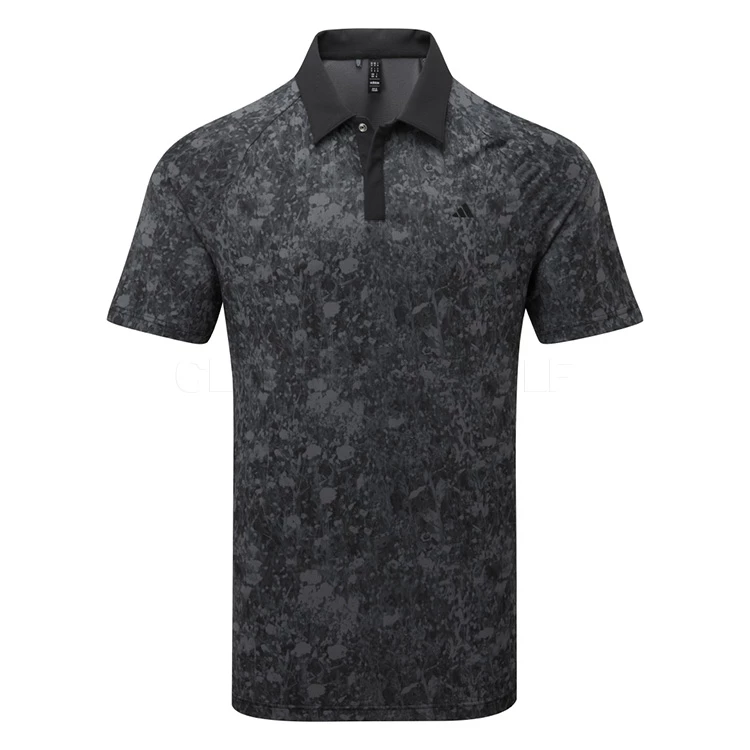 Adidas Mesh Print Golf Polo Shirt