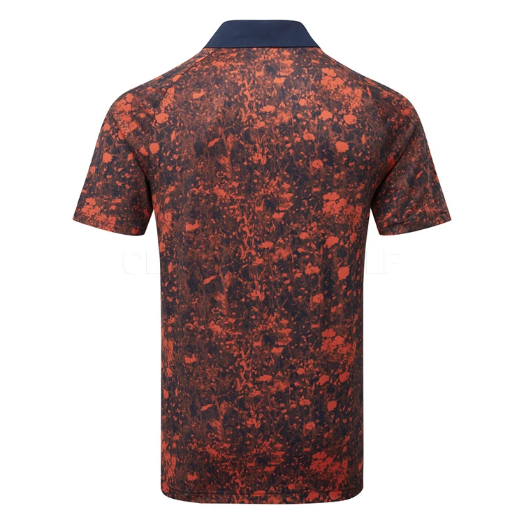 Adidas Mesh Print Golf Polo Shirt - Image 3