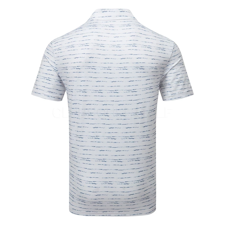 Adidas Stripe Zipper Golf Polo Shirt - Image 3