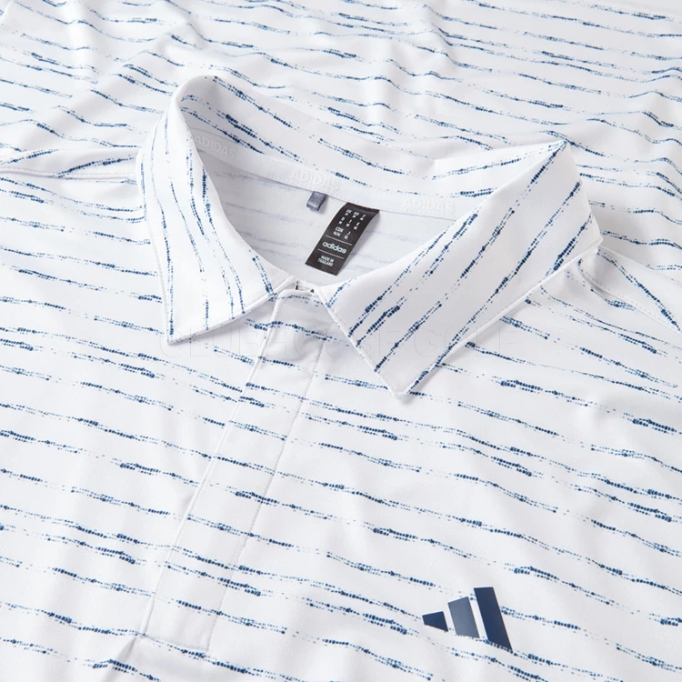 Adidas Stripe Zipper Golf Polo Shirt - Image 2