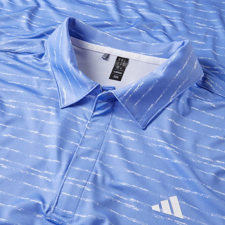 Adidas Stripe Zipper Golf Polo Shirt - Image 2