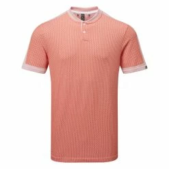 Adidas Textured Primeknit Golf Polo Shirt