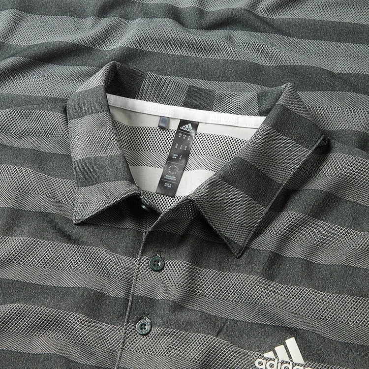 Adidas Two Colour Stripe Primegreen Golf Polo Shirt - Image 2