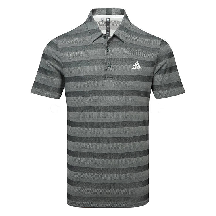 Adidas Two Colour Stripe Primegreen Golf Polo Shirt
