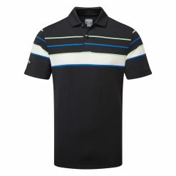 Callaway Resort Ventilated Shoulder Block Print Golf Polo Shirt