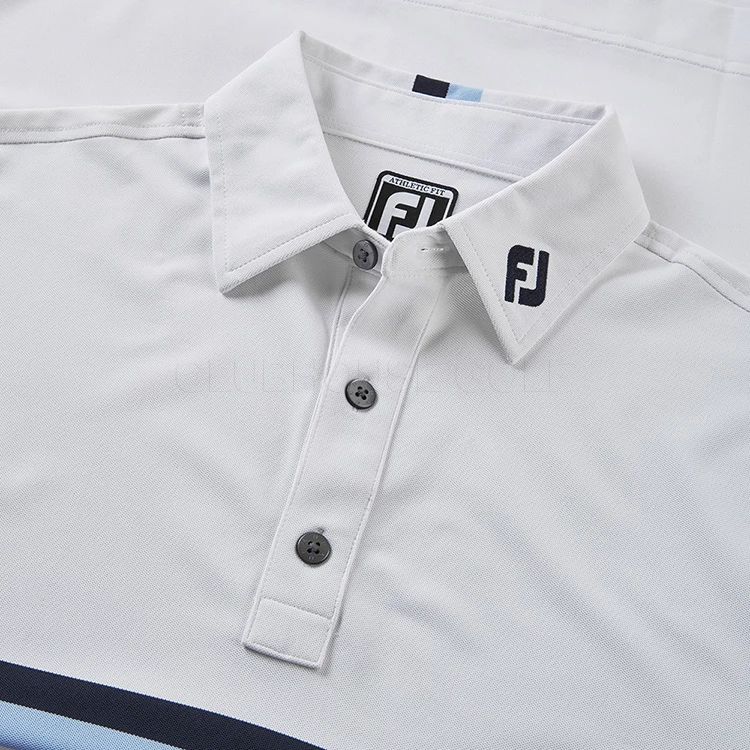 FootJoy Double Chest Band Pique Golf Polo Shirt - Image 2