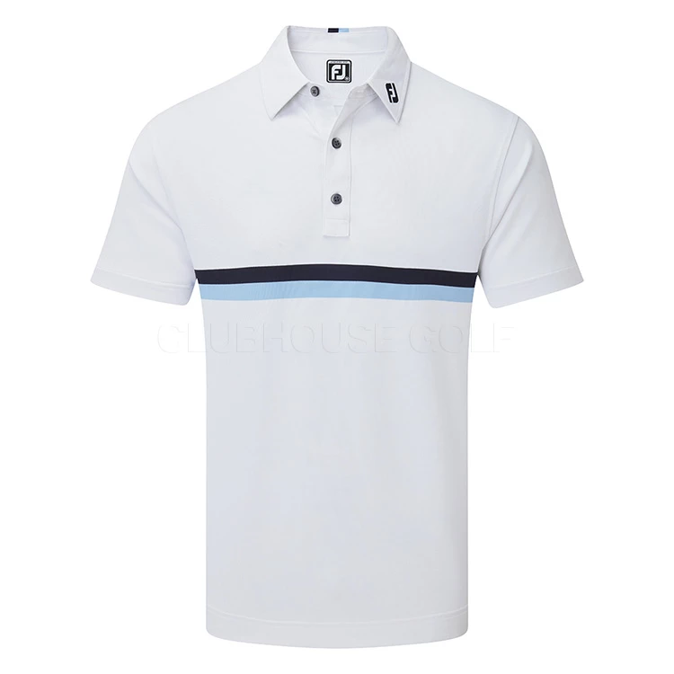 FootJoy Double Chest Band Pique Golf Polo Shirt