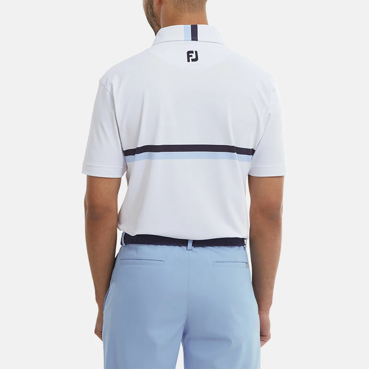 FootJoy Double Chest Band Pique Golf Polo Shirt - Image 6