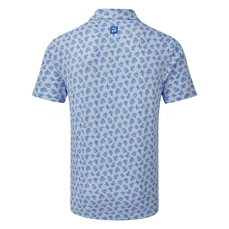 FootJoy Shadow Palm Print Pique Golf Polo Shirt - Image 3