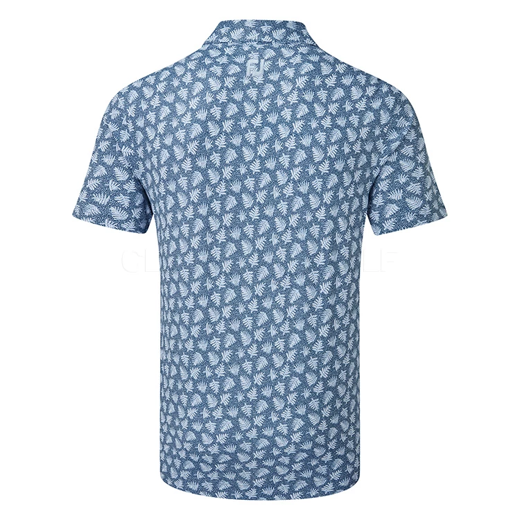 FootJoy Shadow Palm Print Pique Golf Polo Shirt - Image 3