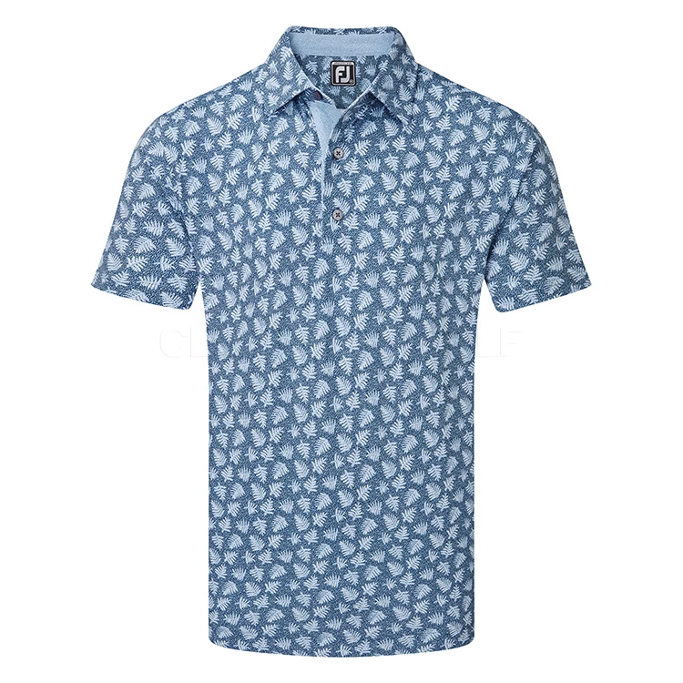 FootJoy Shadow Palm Print Pique Golf Polo Shirt
