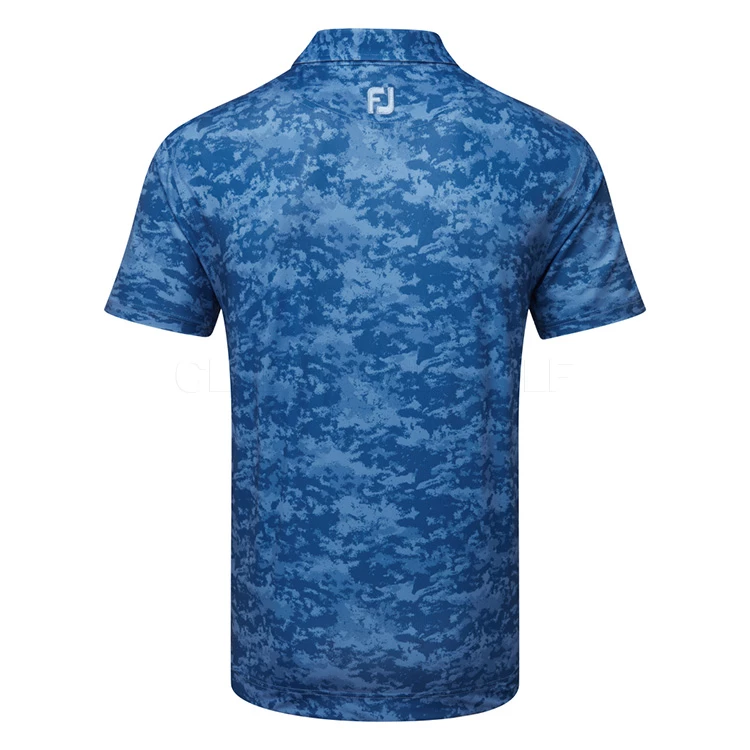 FootJoy Cloud Camo Lisle Golf Polo Shirt - Image 3