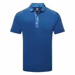 FootJoy Cloud Camo Trim Lisle Golf Polo Shirt