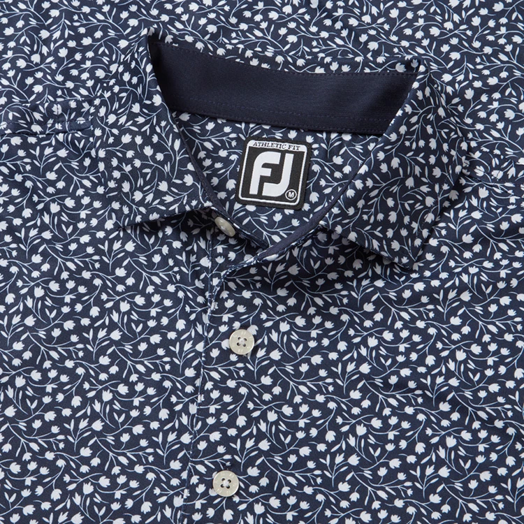 FootJoy Tossed Tulips Lisle Golf Polo Shirt - Image 2