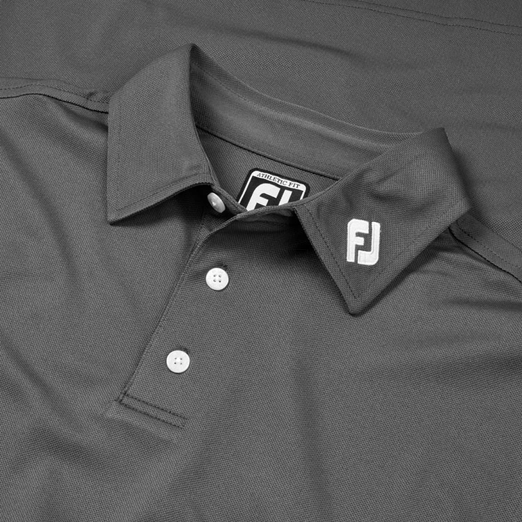 FootJoy Stretch Pique Solid Golf Polo Shirt - Image 2