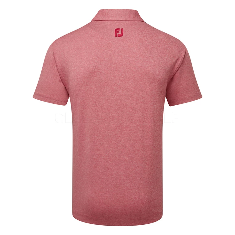 FootJoy Heather Self Collar Lisle Golf Polo Shirt - Image 3