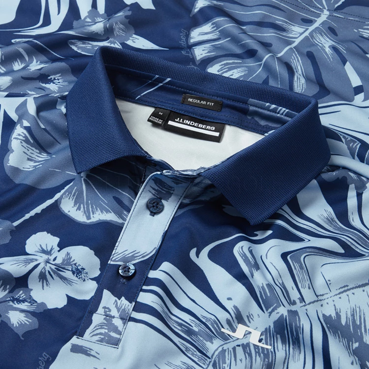 Jlindeberg J.Lindeberg Martin Print Golf Polo Shirt - Image 2