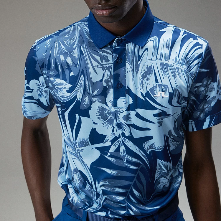 Jlindeberg J.Lindeberg Martin Print Golf Polo Shirt - Image 5