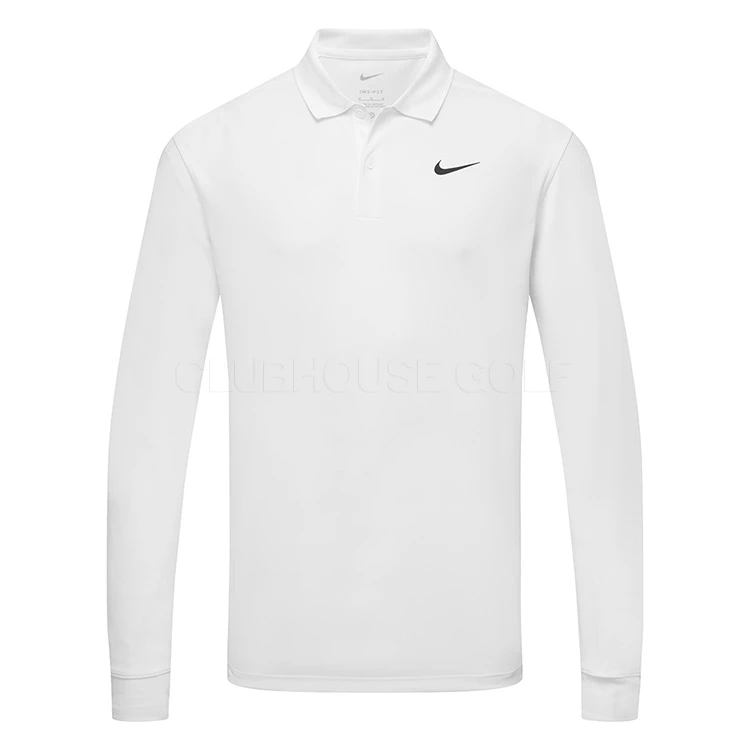 Nike Dry Victory Solid Long Sleeve Golf Polo Shirt