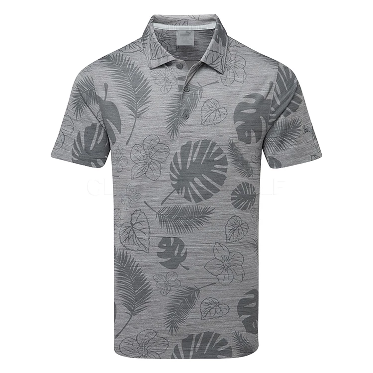 Puma Cloudspun Leaves 'n' Flowers Golf Polo Shirt