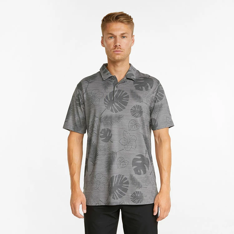Puma Cloudspun Leaves 'n' Flowers Golf Polo Shirt - Image 4