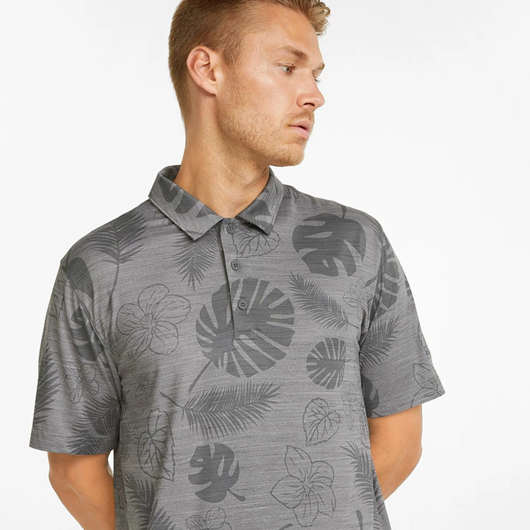 Puma Cloudspun Leaves 'n' Flowers Golf Polo Shirt - Image 5