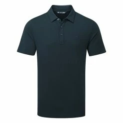 TravisMathew The Heater Golf Polo Shirt Black