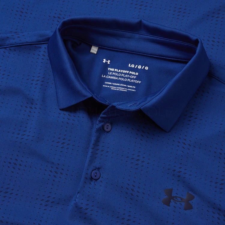 Underarmour Under Armour Playoff 3.0 Deuces Grid Stripe Golf Polo Shirt - Image 2