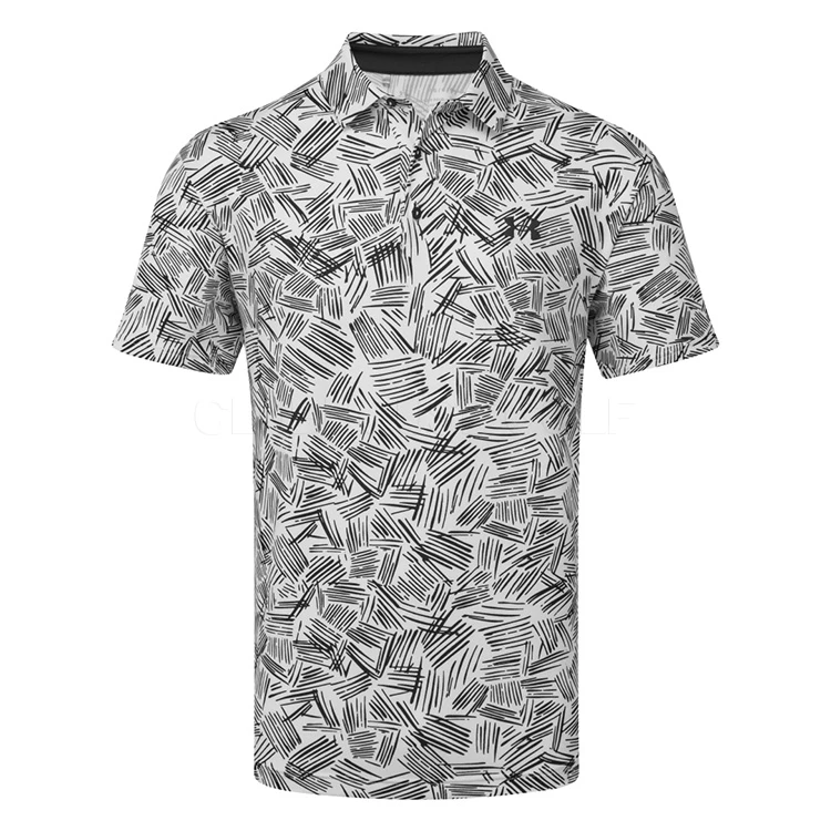 Underarmour Under Armour Playoff 3.0 Palm Sketch Stripe Golf Polo Shirt